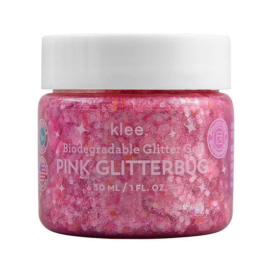 Biodegradable Glitter Gel, 1 oz - Pink Glitterbug