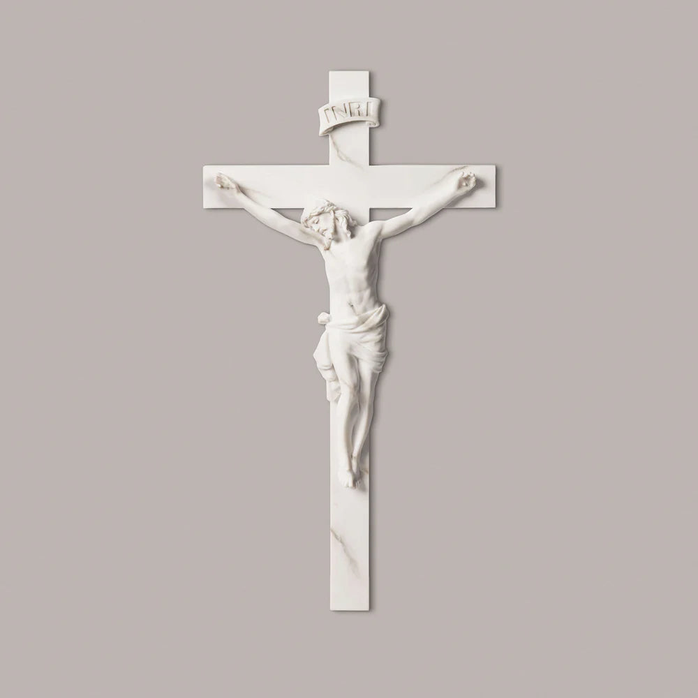 Joseph’s Studio Marble-Look Wall Crucifix - Renaissance Collection