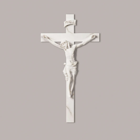 Joseph’s Studio Marble-Look Wall Crucifix - Renaissance Collection