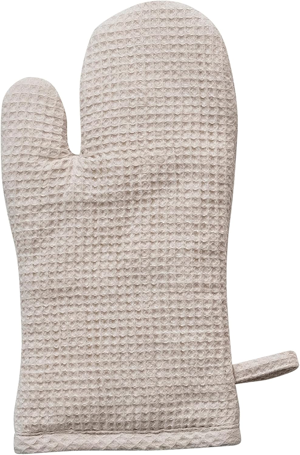 Woven Linen and Cotton Waffle Hot Mitt