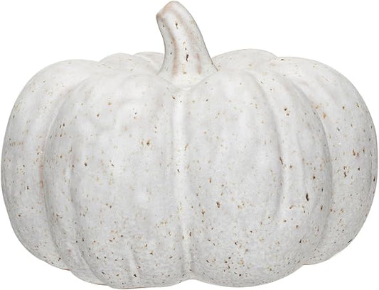 Round Stoneware Pumpkin