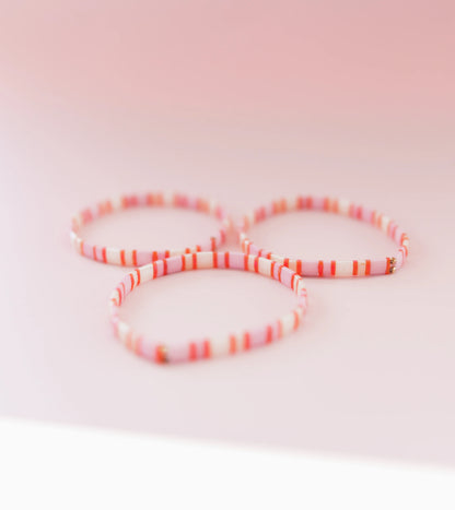 Glass Tile Bracelet - Tulip