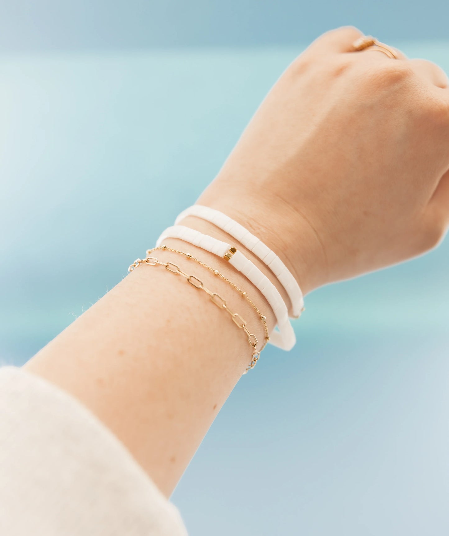 Glass Tile Bracelet - Bridal