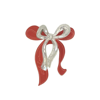 Valentine's Bow Claw Clip