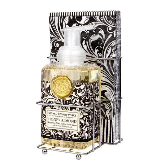 Honey Almond Foaming Hand Soap and Napkin Set