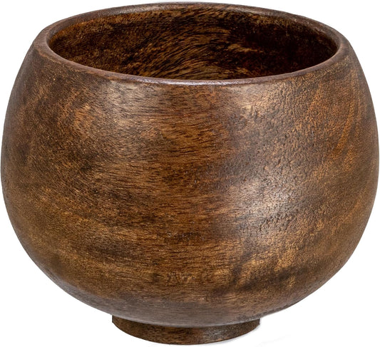Round Mango Wood Mini Bowl