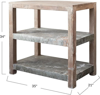 Wood & Metal Shelf