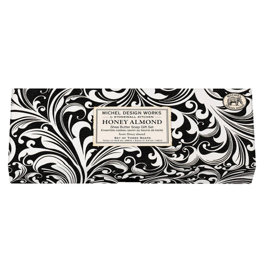Honey Almond Bath Soap Bar Gift Set