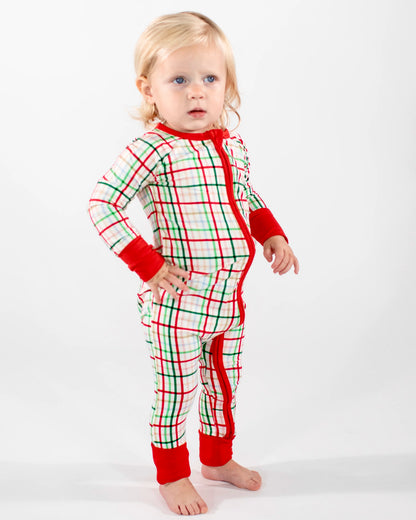 LS Zip PJs-AJ Plaid
