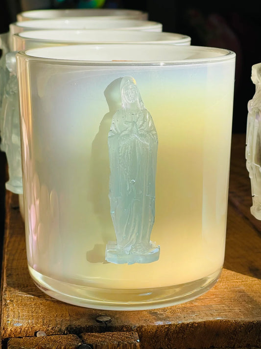 Light Blue Mother Mary Candle - Uptown
