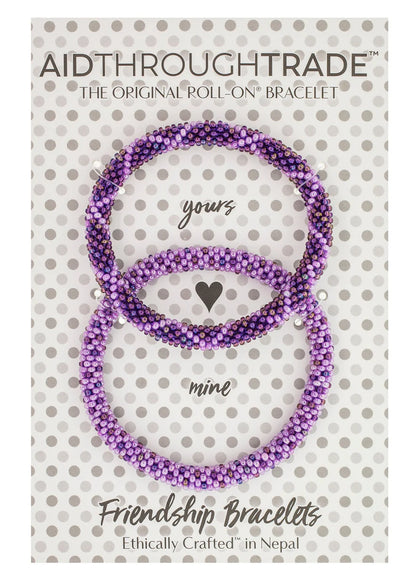 Friendship Roll-On Bracelet - Amethyst