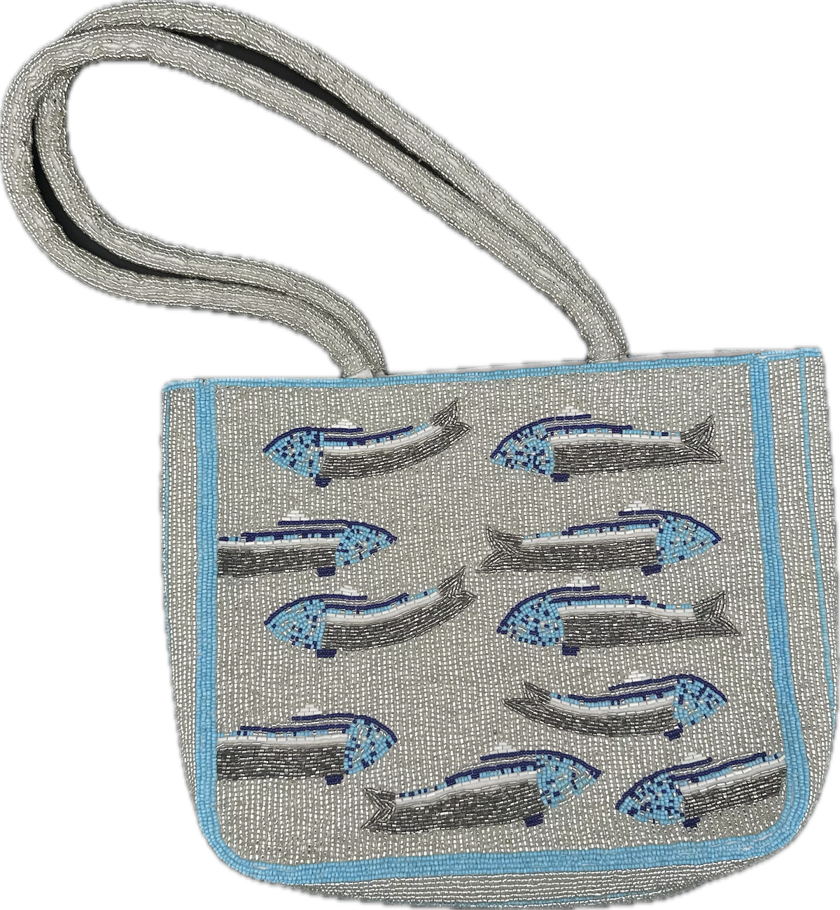 Beaded Fish Bag
