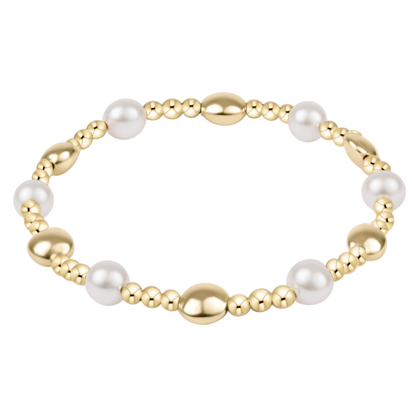 Extends Honesty Sincerity 6mm Bracelet - Pearl