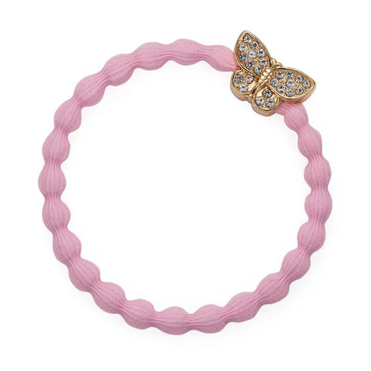Soft Pink Bling Butterfly Bangle Band