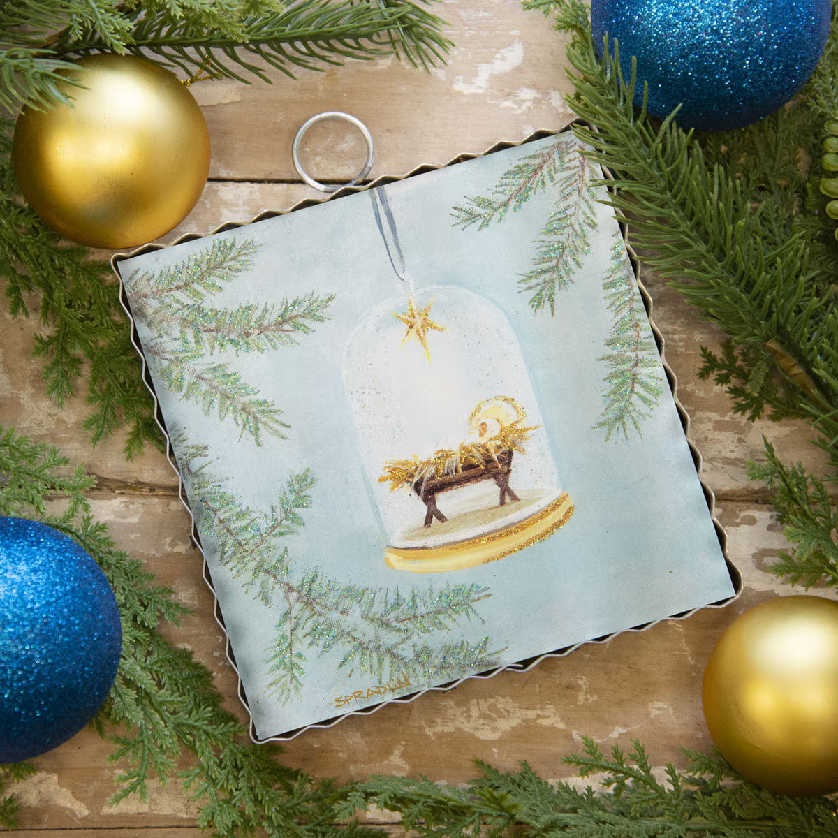 Mini Art Baby Jesus Ornament