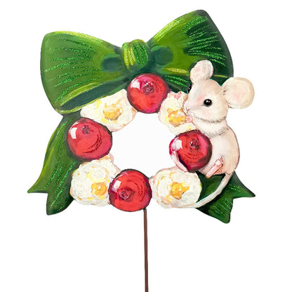 Elegant Mouse & Popcorn Wreath