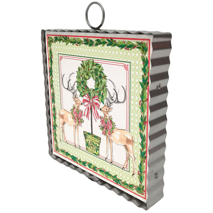 Mini Art Traditional Tidings Deer & Topiary