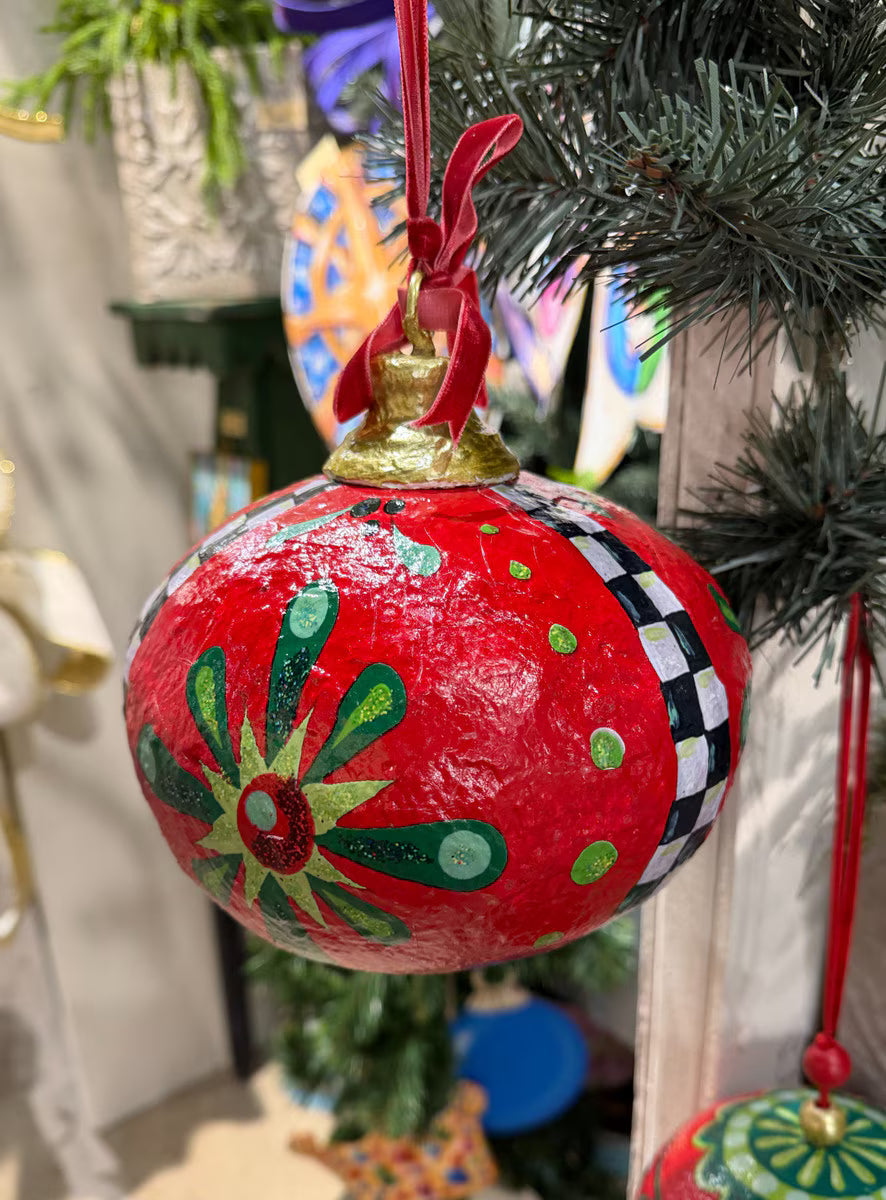 Cottage Red Ornament