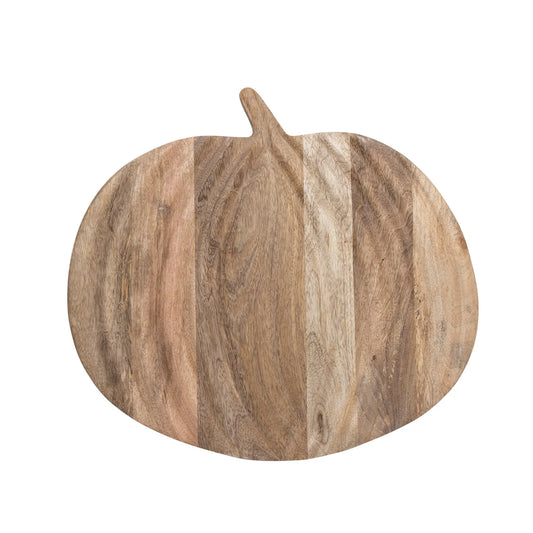 Mango Wood Pumpkin Cheese/Cutting Board