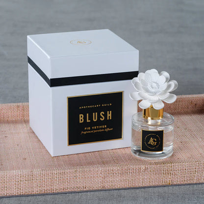 Blush Porcelain Diffuser - Fig Vetiver