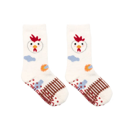 Chicken Kids Fuzzy Socks