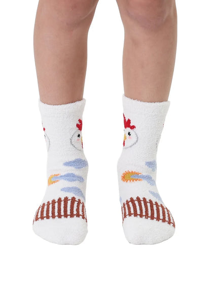Chicken Kids Fuzzy Socks