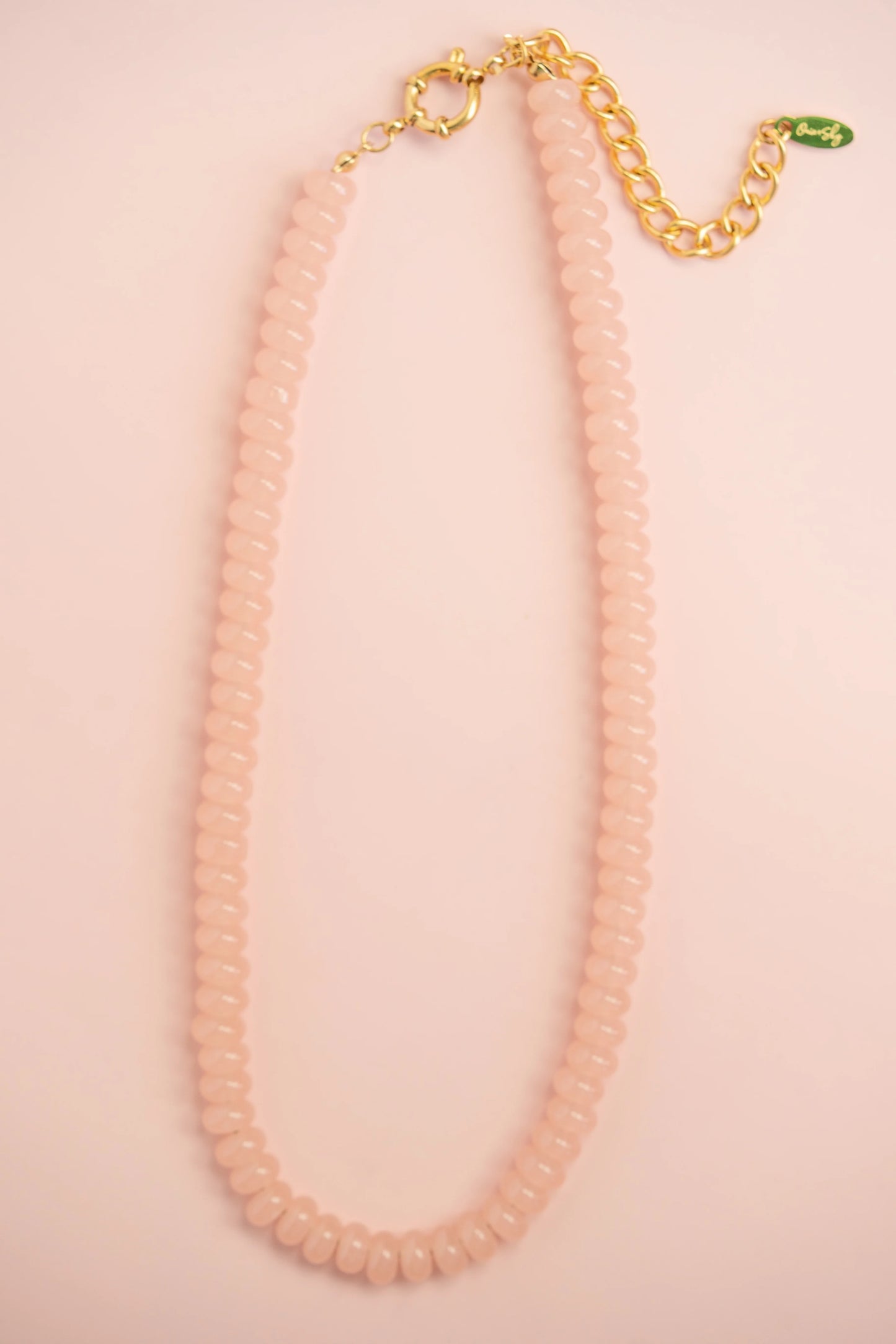 Gemstone Necklace - Salmon