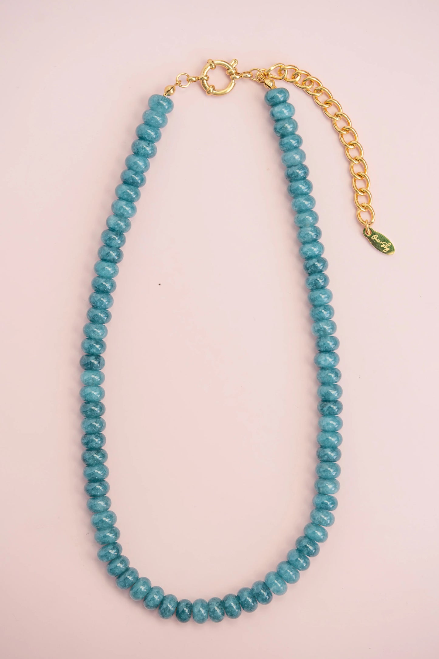 Gemstone Necklace - Dark Teal