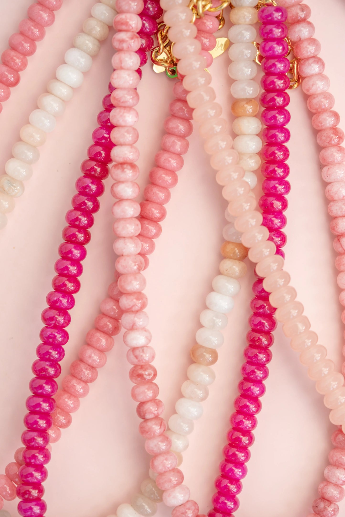 Gemstone Necklace - Pink Marble