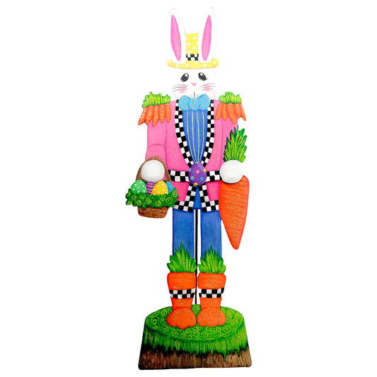 Elegant Rabbit Nutcracker Yard Decoration