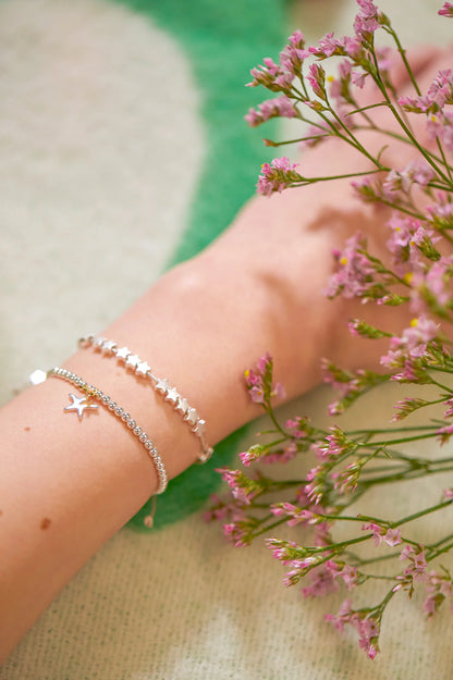 Stars so Bright Friendship Bracelet - Silver