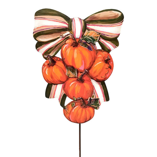 Modern Plaid Pumpkin Swag