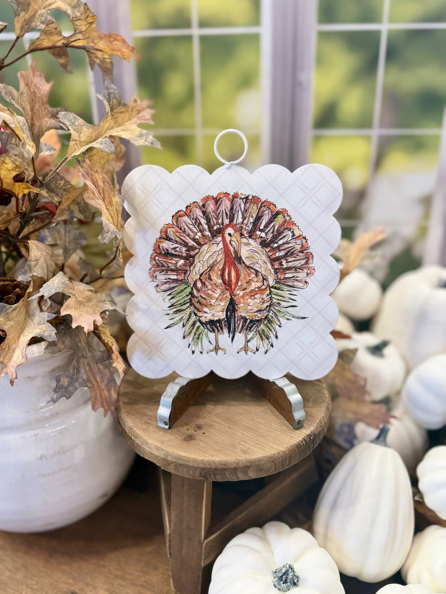 Mini Scallop Art Festive Turkey