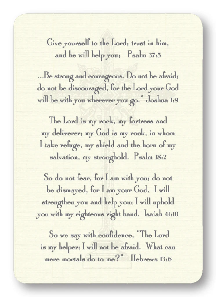 Verse Cards for Fear