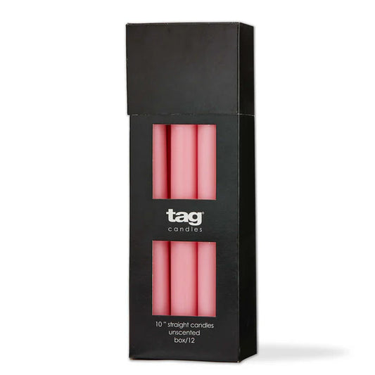 Color Studio 10" Straight Candle - Pink