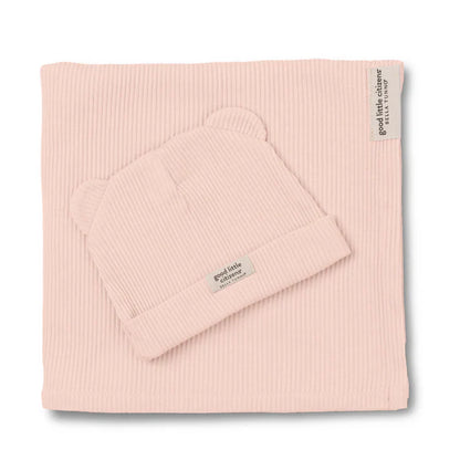 Good Little Citizens Baby Swaddle & Beanie - Blush