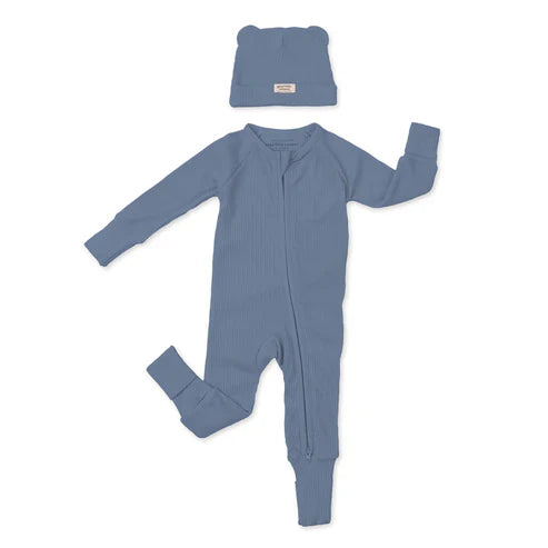 Good Little Citizens Baby Zip Fit & Beanie - Blue Fog