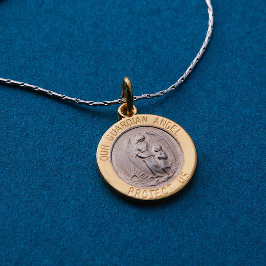 Guardian Angel Chain Slider Necklace - Silver
