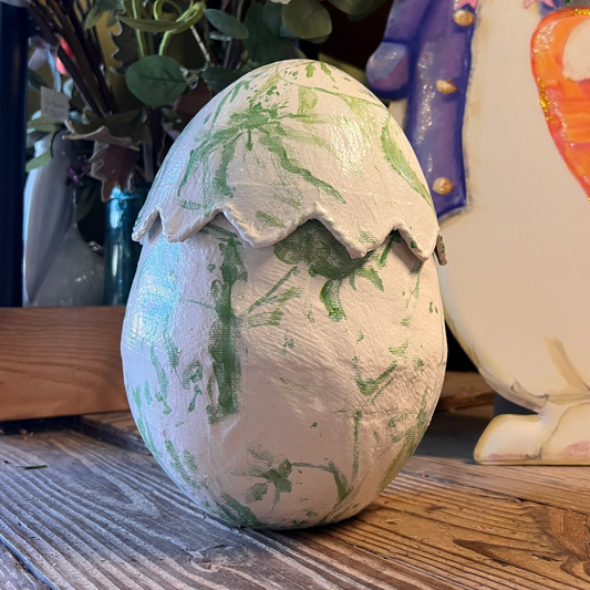 Chinoiserie Scalloped Egg - Green