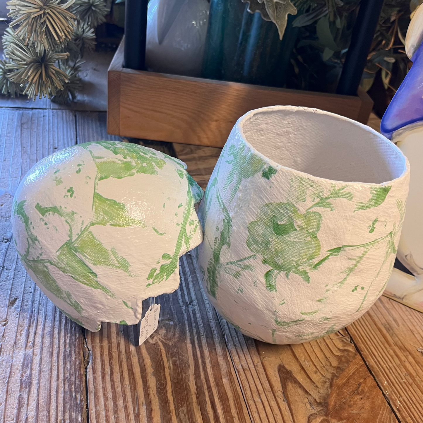 Chinoiserie Scalloped Egg - Green