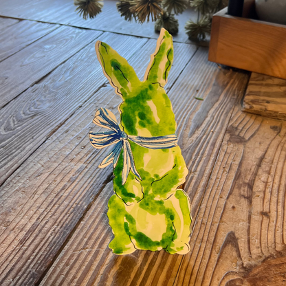 Standing Boxwood Bunny