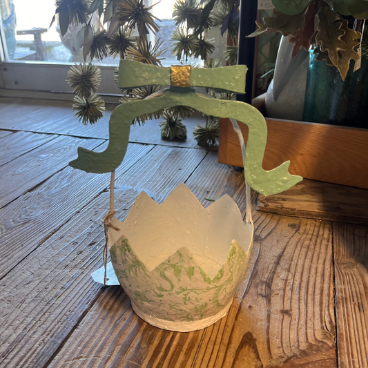 Chinoiserie Easter Basket - Green