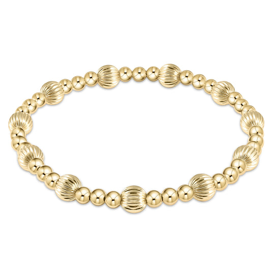 Extends Dignity Sincerity Gold 6mm Bracelet