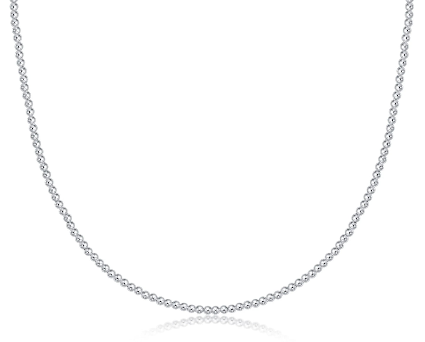 17' Choker Classic Sterling 2mm Bead