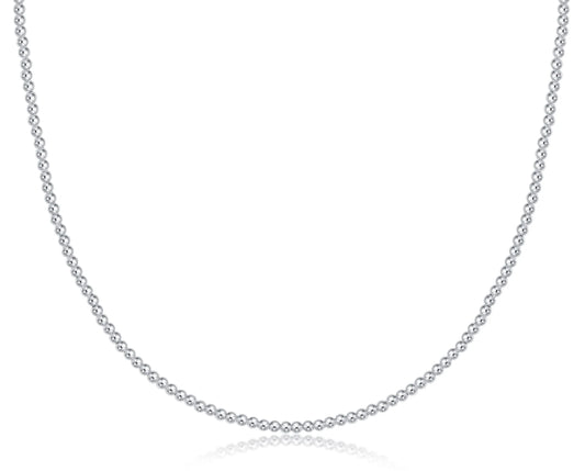 17' Choker Classic Sterling 2mm Bead