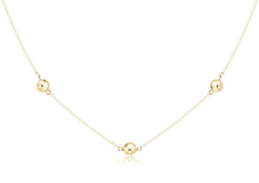 17" Choker Simplicity Chain Gold - Classic Gold 6mm