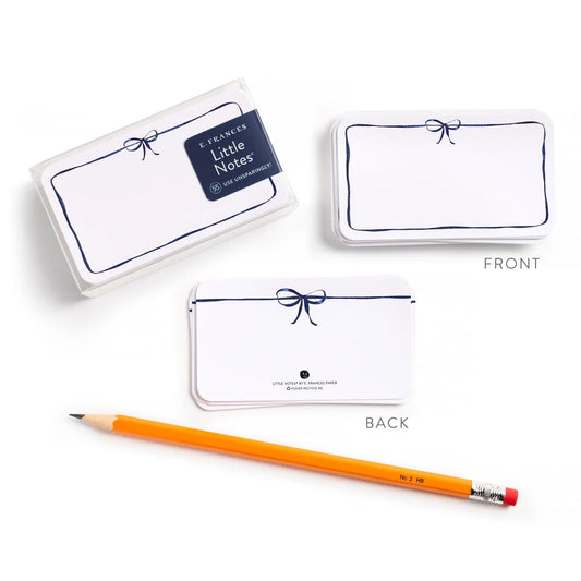 Navy Bow Little Notes