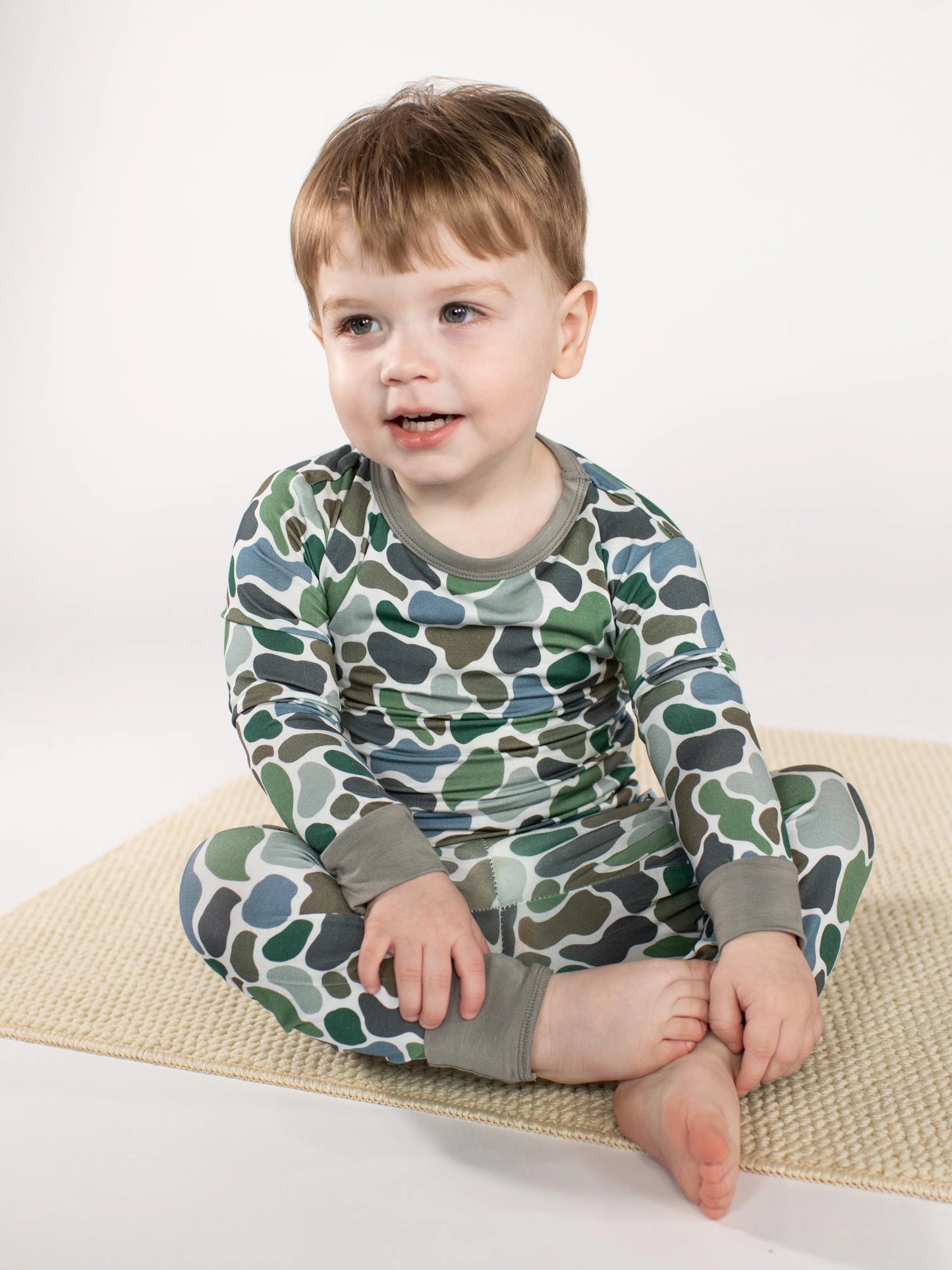 Long Sleeve/Pants PJs - Pebble Camo