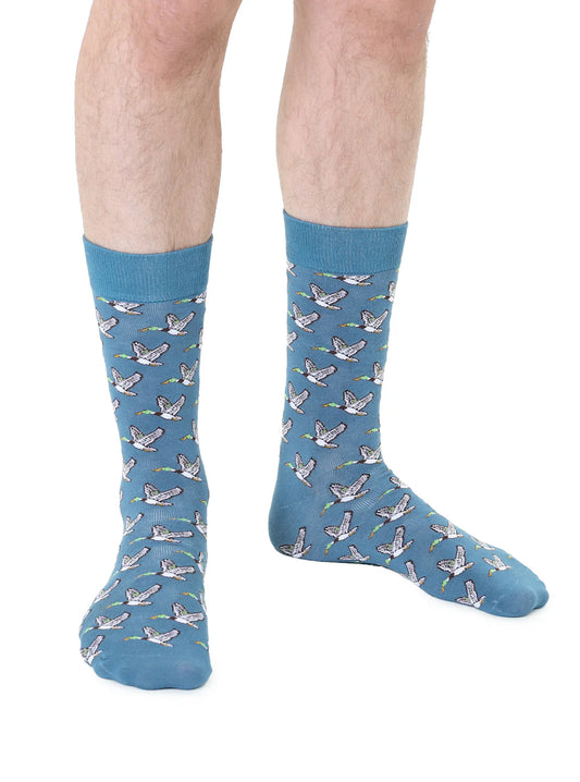 Men's Bamboo Crew Socks - Ducks