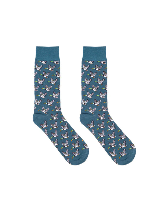 Men's Bamboo Crew Socks - Ducks